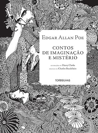 Capa do livro de Edgar allan Poe - Contos de imaginação e mistério. Editora Tordesilhas