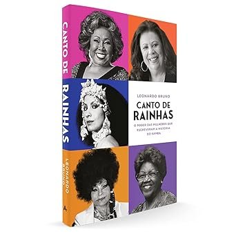 Capa do livro Canto de Rainhas. Os cantores brasileiros mais influentes e seus livros essenciais